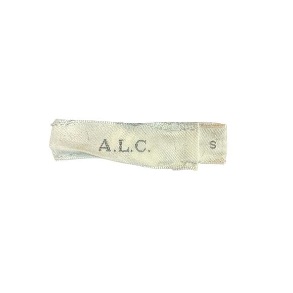 A.L.C. Alpaca Wool Blend Multi Color Stripe Boucle Knit Zipper Cardigan Sweater - Picture 13 of 16
